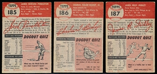 1953 Topps Bb- 3 Diff