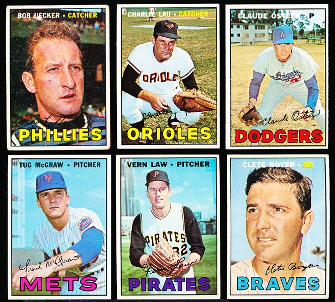 1967 Topps Baseball- 6 Diff