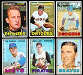 1967 Topps Baseball- 6 Diff