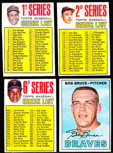 1967 Topps Baseball- 4 Diff