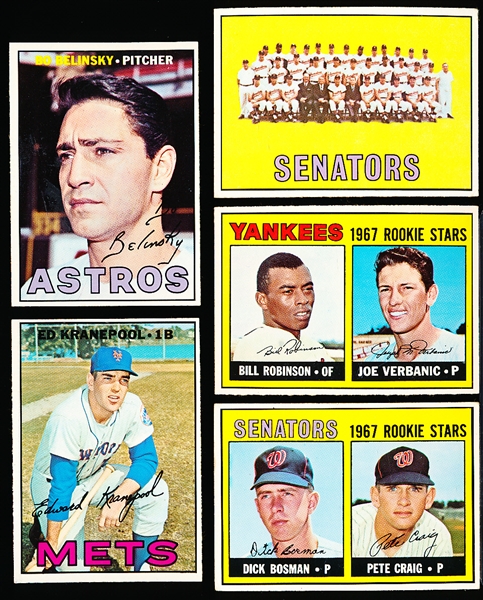 1967 Topps Baseball- 5 Diff