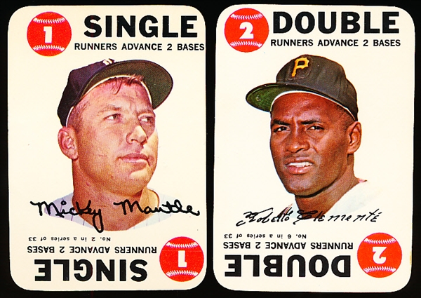 1968 Topps Baseball Game Cards- Complete Set of 33- Mixed Grade Set