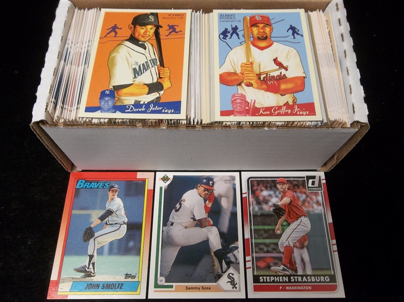 Baseball Star Card Lot- 350 Assorted Stars- 1980’s thru 2000’s