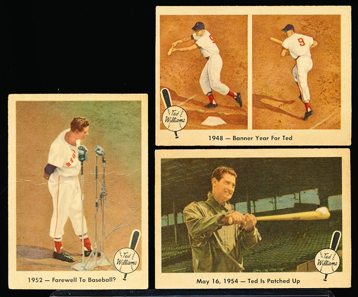 1959 Fleer Ted Williams Bb- 3 Diff