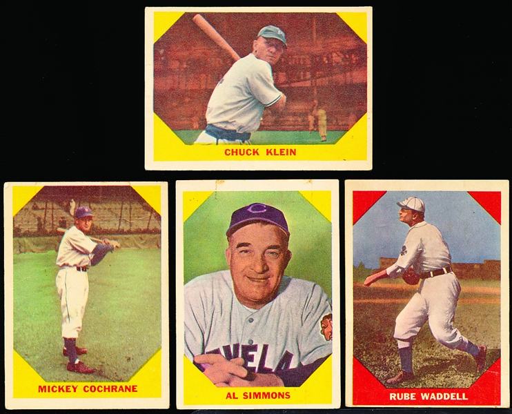 1960 Fleer Bb Greats- 4 Diff