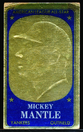 1965 Topps Bb Embossed- #11 Mickey Mantle, Yankees