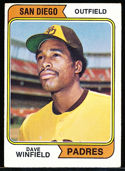 1974 Topps Bb- #456 Dave Winfield RC, Padres