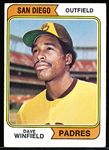 1974 Topps Bb- #456 Dave Winfield RC, Padres