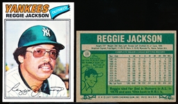1977 Topps Bb- #10 Reggie Jackson, Yankees- 12 Cards