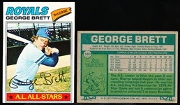 1978 Topps Bb- #580 George Brett, Royals- 8 Cards