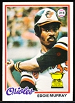 1978 Topps Bb- #36 Eddie Murray RC, Orioles