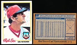 1978 Topps Bb- #40 Carl Yastrzemski, Red Sox- 40 Cards