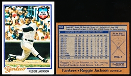 1978 Topps Bb- #200 Reggie Jackson, Yankees- 30 Cards