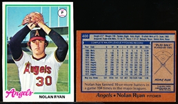 1978 Topps Bb- #400 Nolan Ryan, Angels- 12 Cards