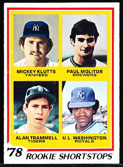 1978 Topps Bb- #707 Molitor/ Trammell RC