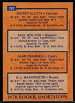 1978 Topps Bb- #707 Molitor/ Trammell RC