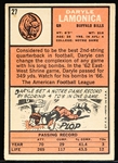 1966 Topps Fb- #27 Daryle Lamonica, Bills