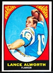 1967 Topps Fb- #123 Lance Alworth, Chargers