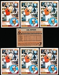 1983 Topps Bsbl. #163 Cal Ripken, Jr.- 10 Cards