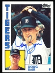 Autographed 1984 Topps Bsbl. #536 Doug Bair, Tigers