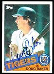 Autographed 1985 Topps Bsbl. #269 Doug Baker, Tigers