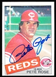 Autographed 1985 Topps Bsbl. #600 Pete Rose, Reds