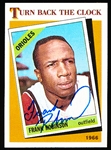 Autographed 1986 Topps Bsbl. #404 Frank Robinson TBTC