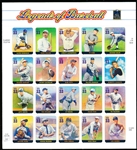 2000 USPS Legends of Baseball $0.33 Stamps- 1 Complete Set of 20 Diff. Players