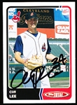 Autographed 2003 Topps Total Bsbl. #439 Cliff Lee, Indians