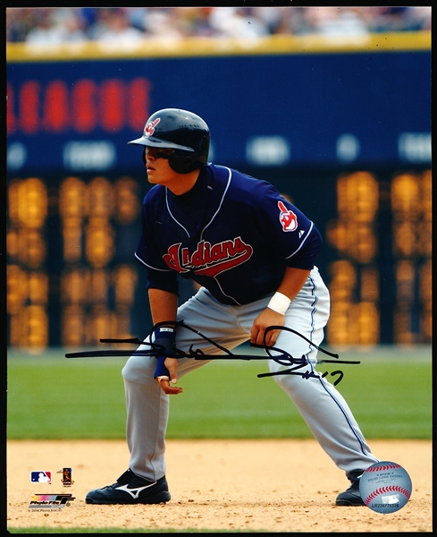 Autographed Shin-Soo Choo Cleveland Indians MLB Color 8” x 10” Photo