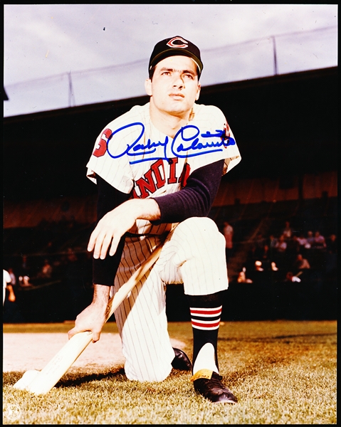Autographed Rocky Colavito Cleveland Indians MLB Color 8” x 10” Photo