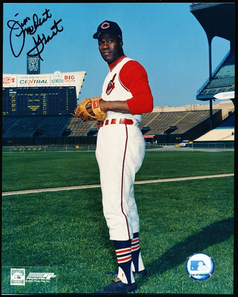 Autographed Jim “Mudcat” Grant Cleveland Indians MLB Color 8” x 10” Photo