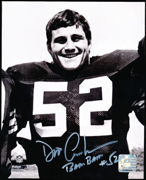 Autographed Dick Ambrose Cleveland Browns NFL B/W 8” x 10” Photo