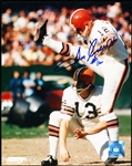 Autographed Don Cockroft Cleveland Browns NFL Color 8” x 10” Photo