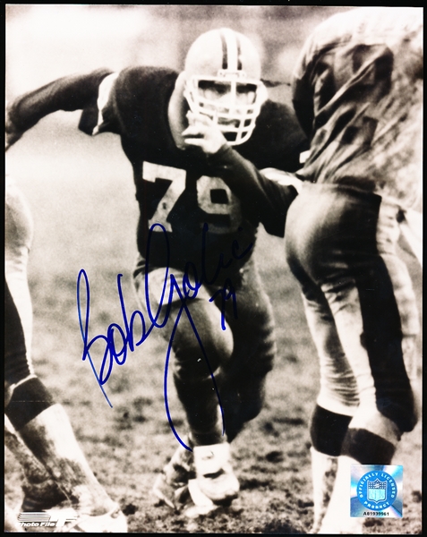 Autographed Bob Golic Cleveland Browns NFL B/W 8” x 10” Photo