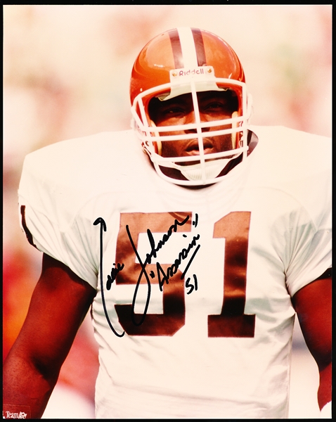 Autographed Eddie Johnson Cleveland Browns NFL Color 8” x 10” Photo