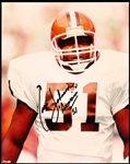 Autographed Eddie Johnson Cleveland Browns NFL Color 8” x 10” Photo