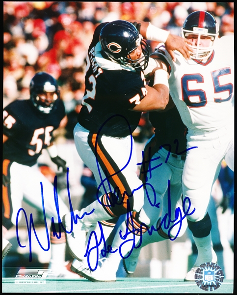 Autographed William Perry Chicago Bears NFL Color 8” x 10” Photo