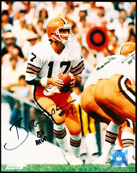 Autographed Brian Sipe Cleveland Browns NFL Color 8” x 10” Photo