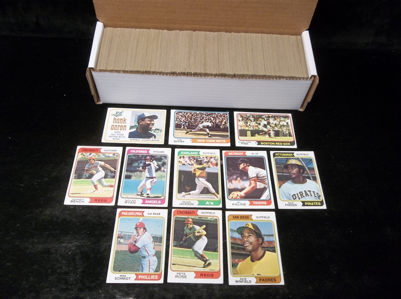 1974 Topps Baseball Near Complete Set- 659 of 660