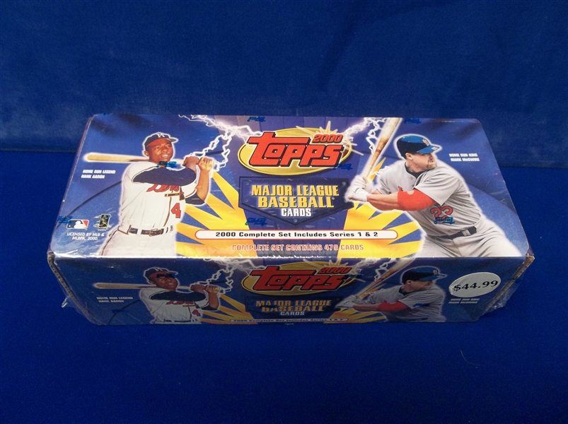 2000 Topps Baseball Factory Sealed Set of 478 Cards