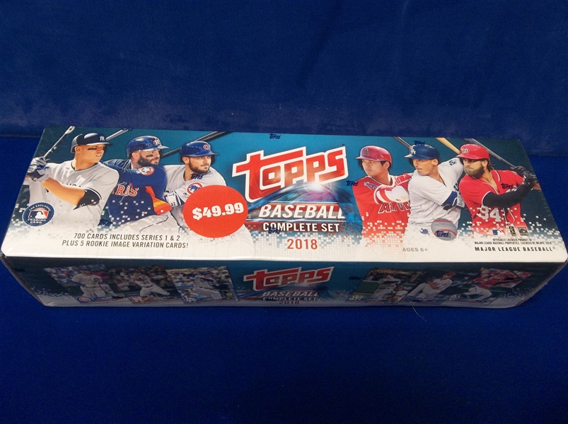2018 Topps Baseball Factory Sealed Set of 705 Cards