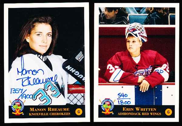 1994 Classic Pro Prospects Hockey- “Autographs”- 2 Diff. Woman Goalies
