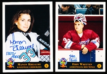 1994 Classic Pro Prospects Hockey- “Autographs”- 2 Diff. Woman Goalies