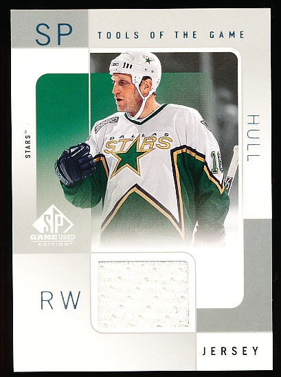 2000-01 SP Game Used Hockey- “Tools of the Game”- BH Brett Hull, Stars