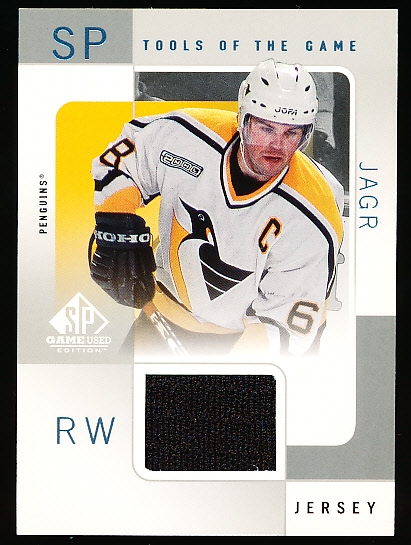 2000-01 SP Game Used Hockey- “Tools of the Game”- JJ Jaromir Jagr, Penguins