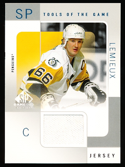 2000-01 SP Game Used Hockey- “Tools of the Game”- ML Mario Lemieux, Penguins