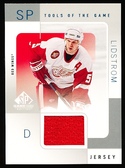 2000-01 SP Game Used Hockey- “Tools of the Game”- NL Nick Lidstrom, Red Wings
