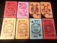 1928 Exhibit Supply Co. Western Playing Cards Postcard Backed Exhibits- 8 Asst.