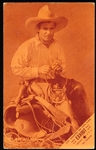 1920-30’s Pee Wee Holmes Orange Tint Coupon Corner Blank Back Exhibit Card